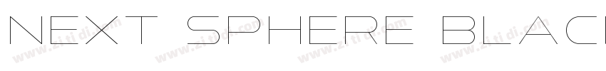 Next Sphere Black字体转换